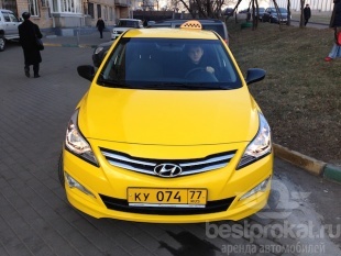 Аренда нового желтого такси без залога