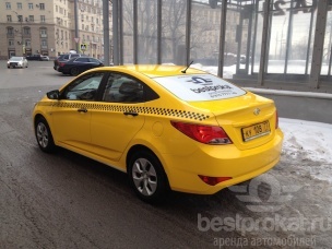 аренда такси желтого цвета 1400 рублей/сутки